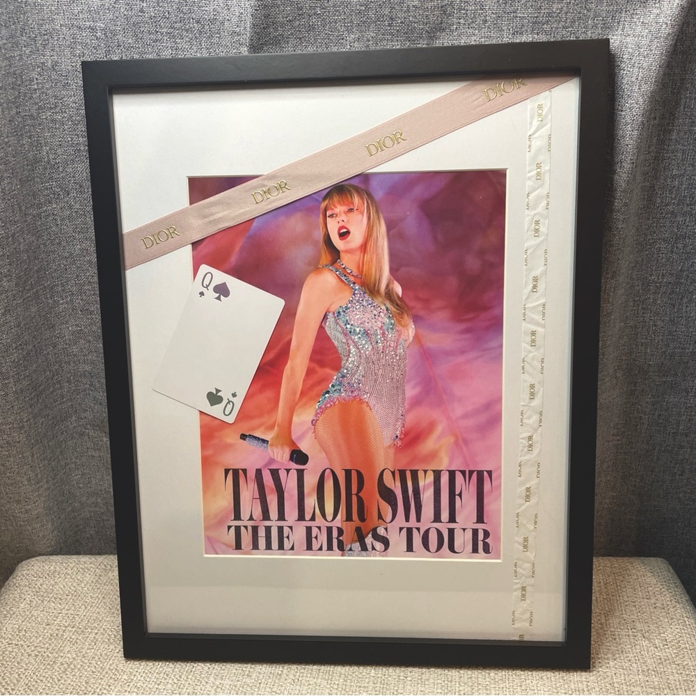 Taylor Swift Eras Tour Print & Dior Joy Playing Card Queen of Spades